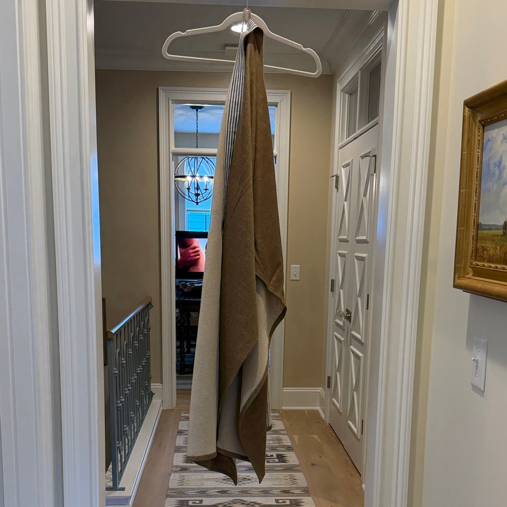 The Salting Brown and Cream scarf